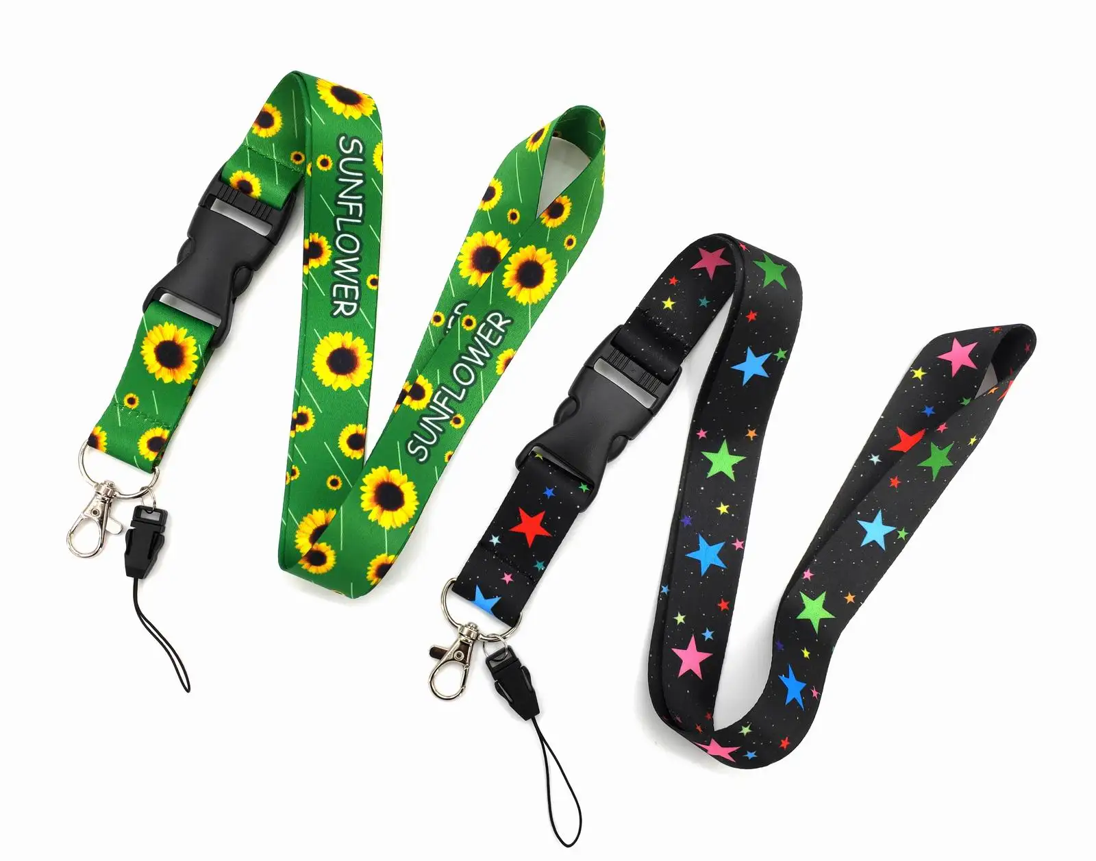 

Sunflower Pentagram Cellphone lanyard Straps Clothing Keys Chain ID cards Holder Detachable Buckle Lanyards H005