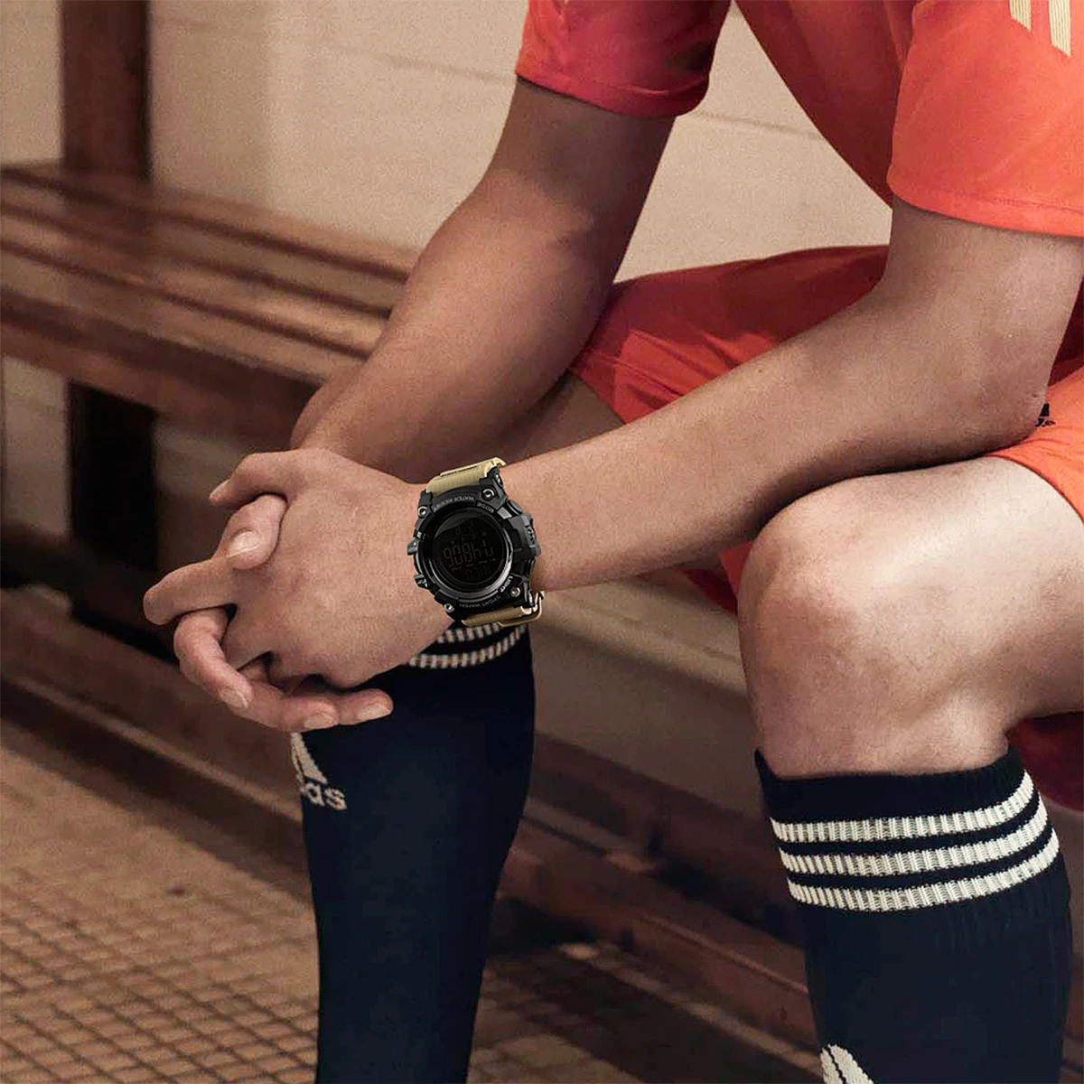 SKMEI противоударные 2-часовые спортивные часы, секундомер, цифровые часы с обратным отсчетом, мужские водонепроницаемые наручные часы и браслет reloj hombre