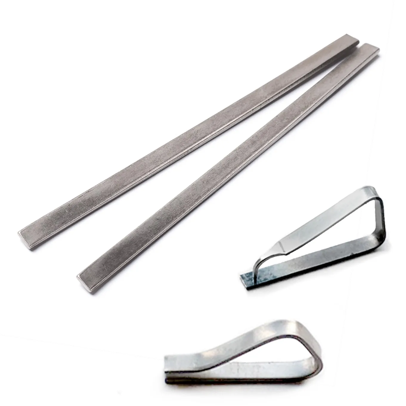 KNEW CONCEPTS Titanium Soldering Strips 100mm Fully Annealed Custom Clamp Non-Stick Heat-Resistant Blanks for Jewelry Soldering