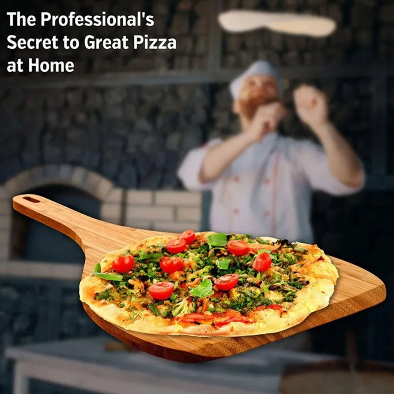 

Кухонный инструмент MOPHE: бамбуковая лопатка для пиццы и разделочная доска — многофункциональные приспособления для сыра, хлеба, стейков