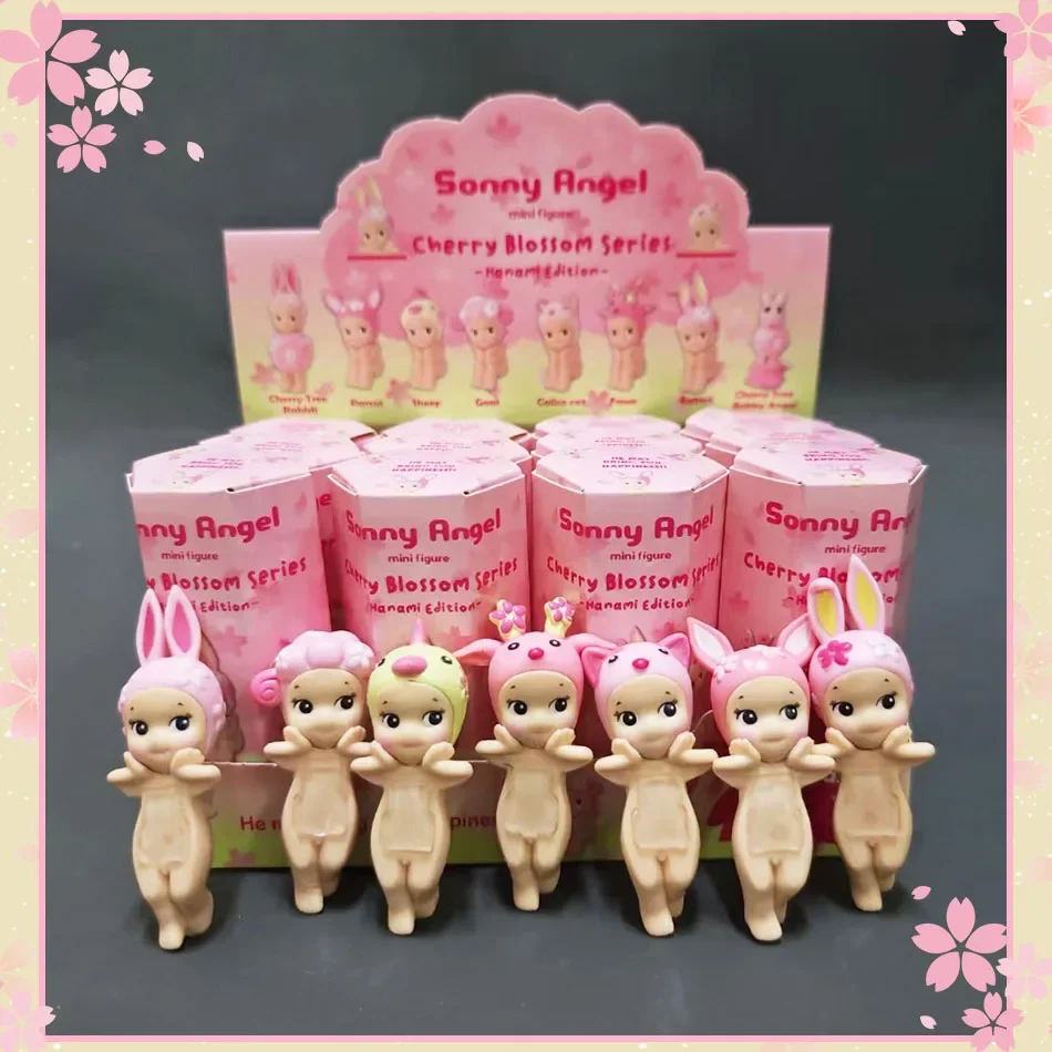 

New S Angel Cherry Blossom Pink Erect Series Blind Box Mystery Blind Box Mini Figure Dolls Car Phone Decoration Model Blind Box