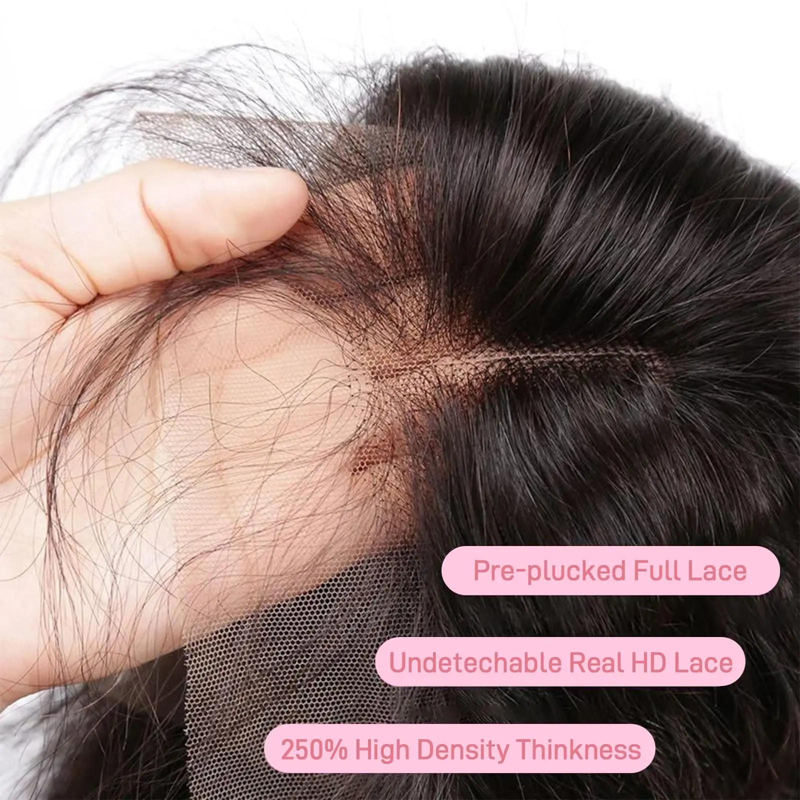 40インチ 360レースフロントウィッグ 人毛 200密度 ボーンストレートウィッグ 13x6 HD透明レースフロントウィッグ ブラジル人毛ウィッグ