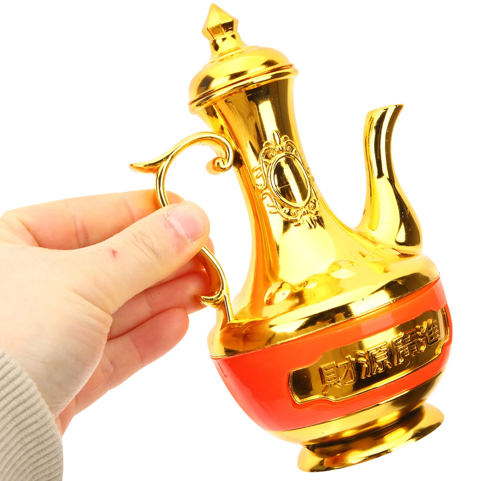 1Set Gold Plated Buddhist Offering Goblet and Pot Sacred Altar Cup for Temple Worship Home Meditation Yoga Studio