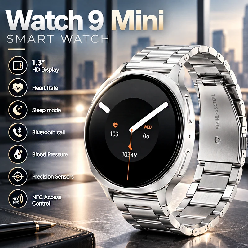 NEW Smart Watch 9 Mini Lightweight High-Speed Processor NFC Access Control Sports Mode Heart Rate Reminder Function Smart Watch