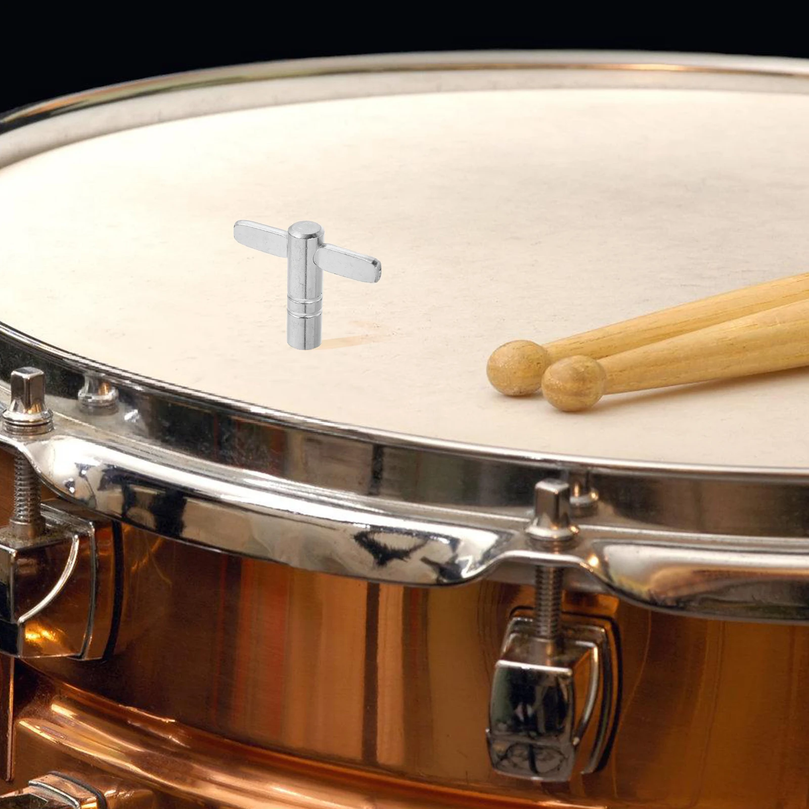 

5Pcs Standard Drum Keys Durable Metal Construction Quick Drumhead Replacement Tool Suitable for Drum Jazz Percussion