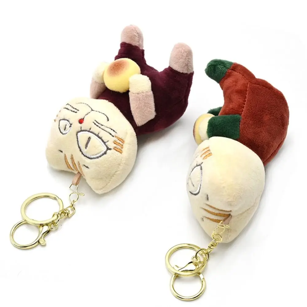 Kreatywny pluszowy breloczek do kluczy z kotem, puszysty, miękki, uroczy pluszowy kot, kolorowy pluszowy breloczek ze zwierzątkiem w stylu Ins dla dzieci i dziewczynek.