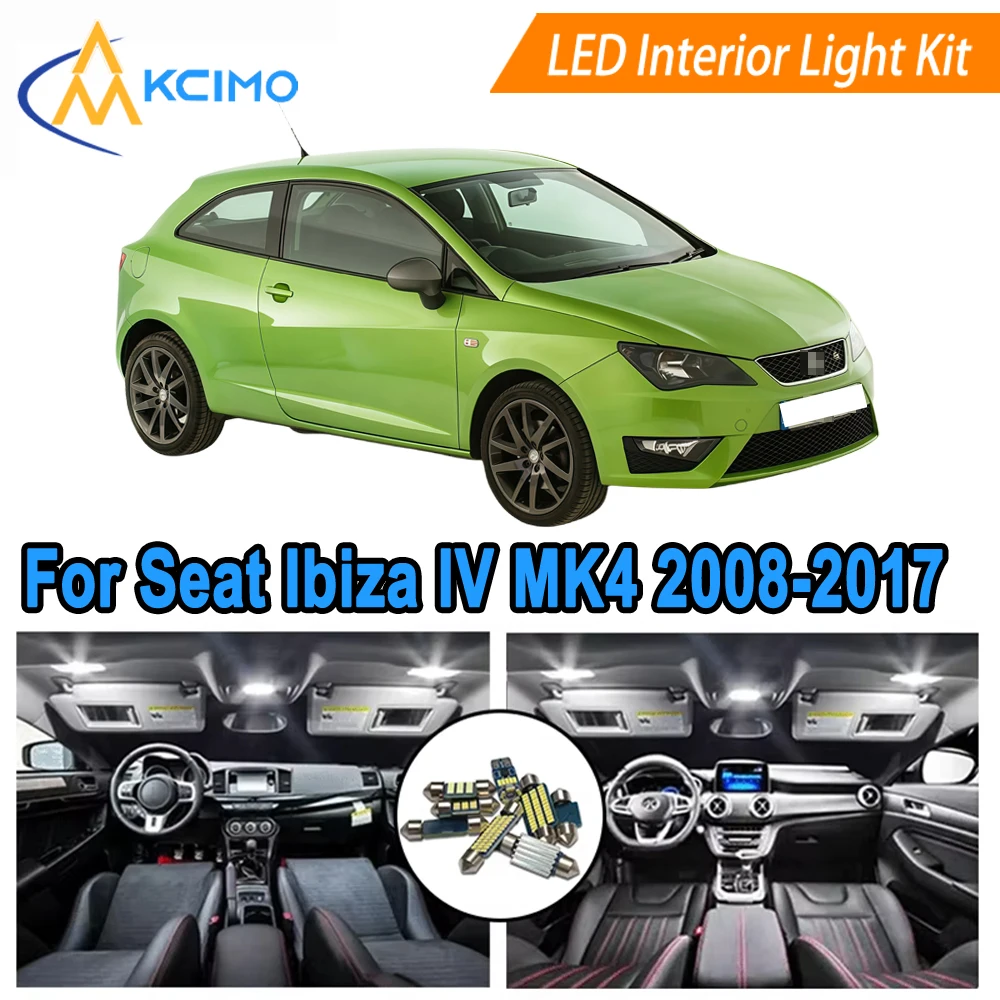 

Car LED Interior Lights For Seat Ibiza IV MK4 6J 6P (2008-2017) Ambient Lighting Kit Easy Installation LED Strip Kit Lighting
