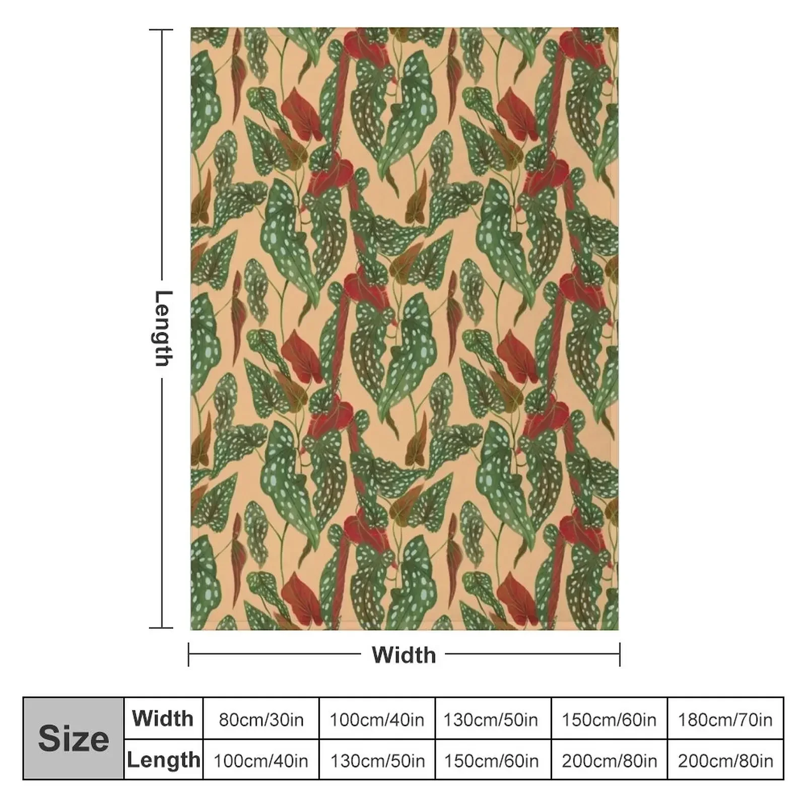 Begonia Maculata Throw Blanket valentine gift ideas Loose Kid'S Blankets