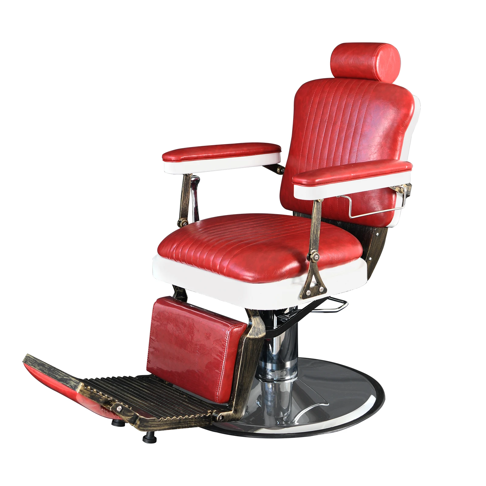 Silla de barbero de alta calidad, asiento giratorio para cortar el cabello