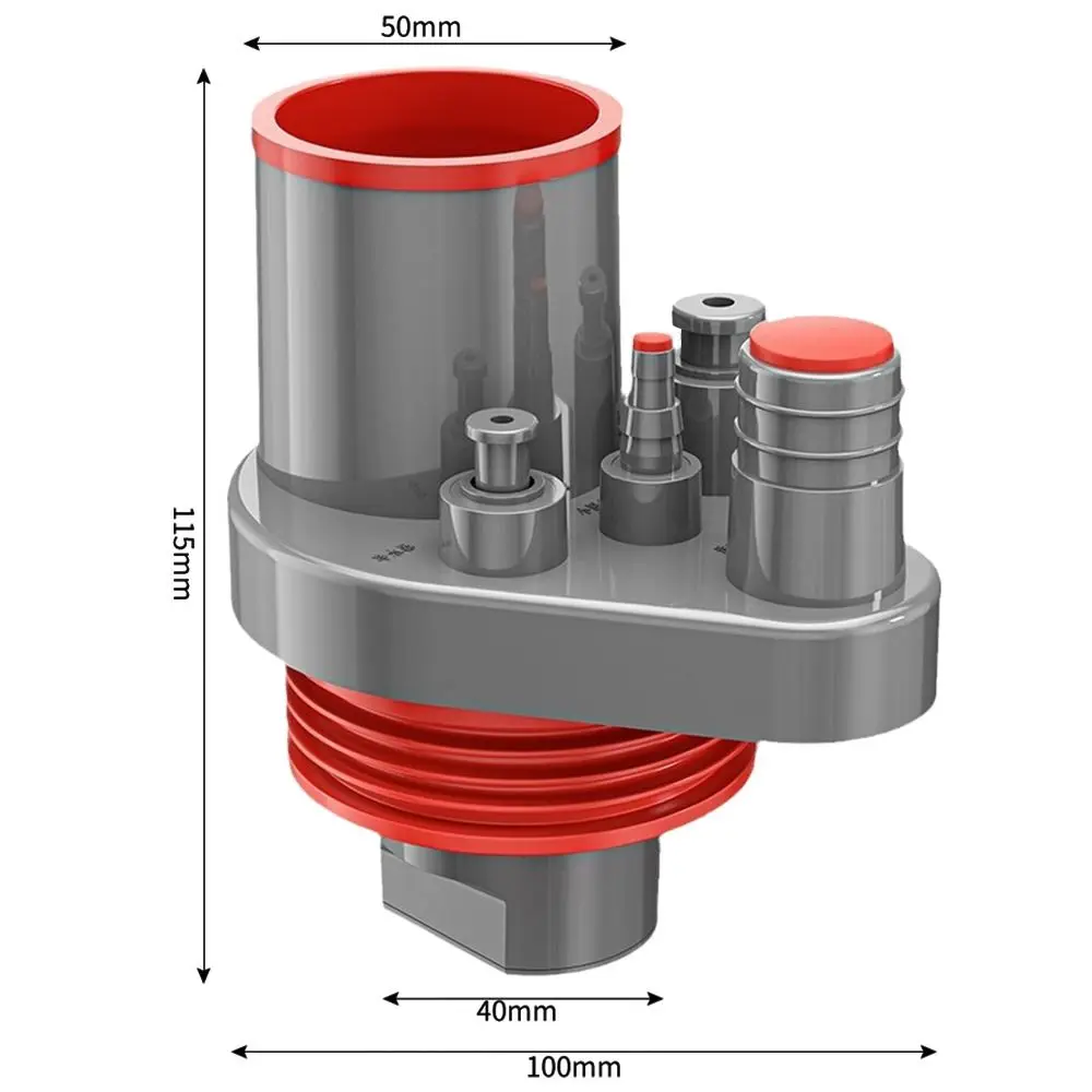 Sealing Ring Sink Drain Pipe Adapter Multifunctional 5 in 1 Dishwasher Water Pipe Connector Anti odor Universal