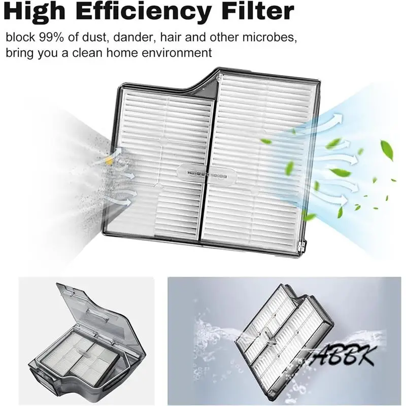ABBK-32PCS для Roborock Saros10/G30/S9 Maxv Ultra, детали для пылесоса, основная боковая щетка, фильтр, накладка для швабры, мешок для пыли, комплект аксессуаров