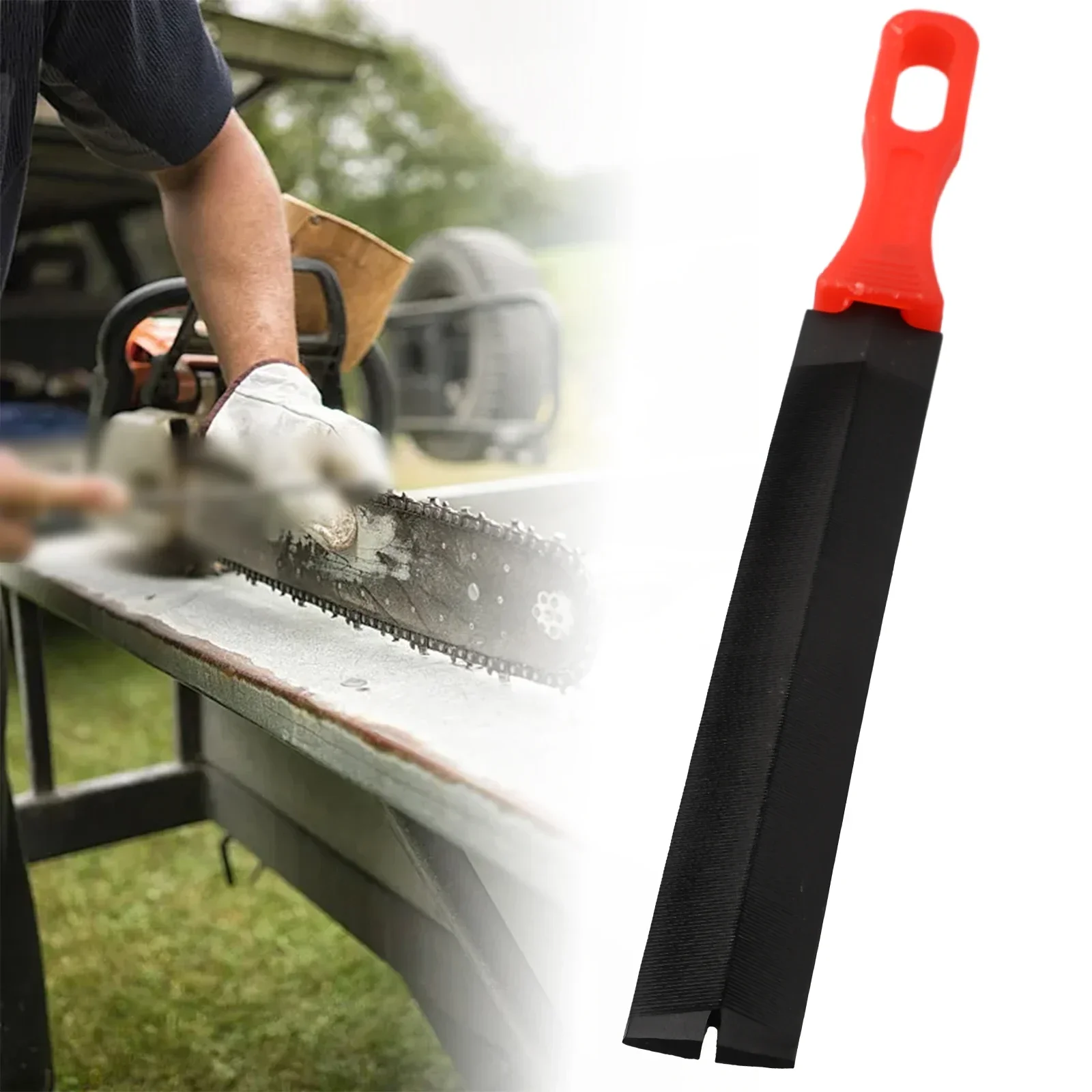 Saw Files Hand Saw Steel Grinding Rasp For Sharpening And Straightening Deburring Shaping Diamond-Shaped Files 6inch / 8inch