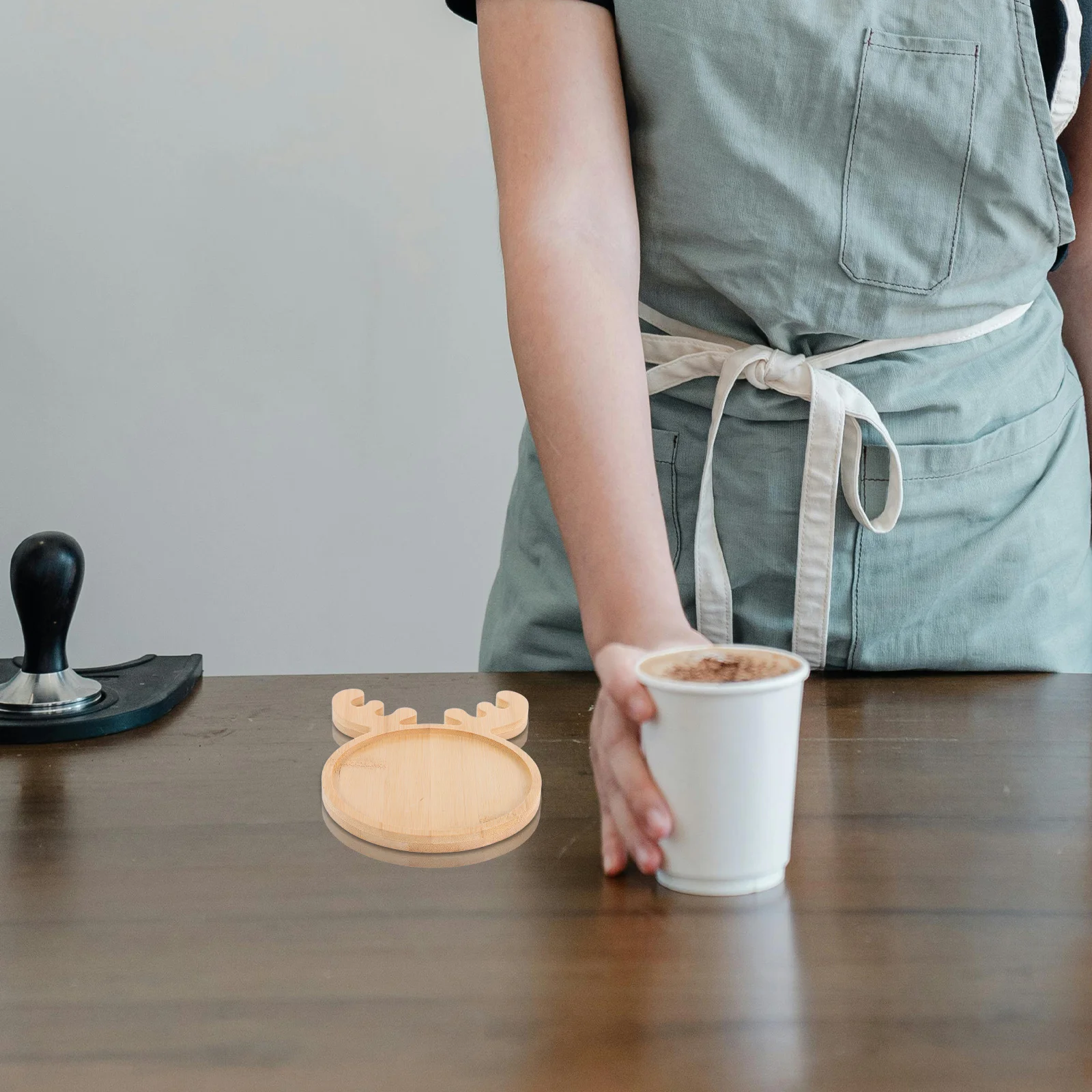 

Deer Coaster Smooth Surface DIY Drink Mat Blank Tray Holder for Mosaic Art Coffee Cup Mat Deer Coasters