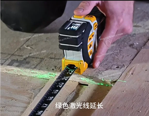 T1  7.6m Smart Electronic Laser Tape Measure, Dual Display & Data Storage Function for Precise Measuring