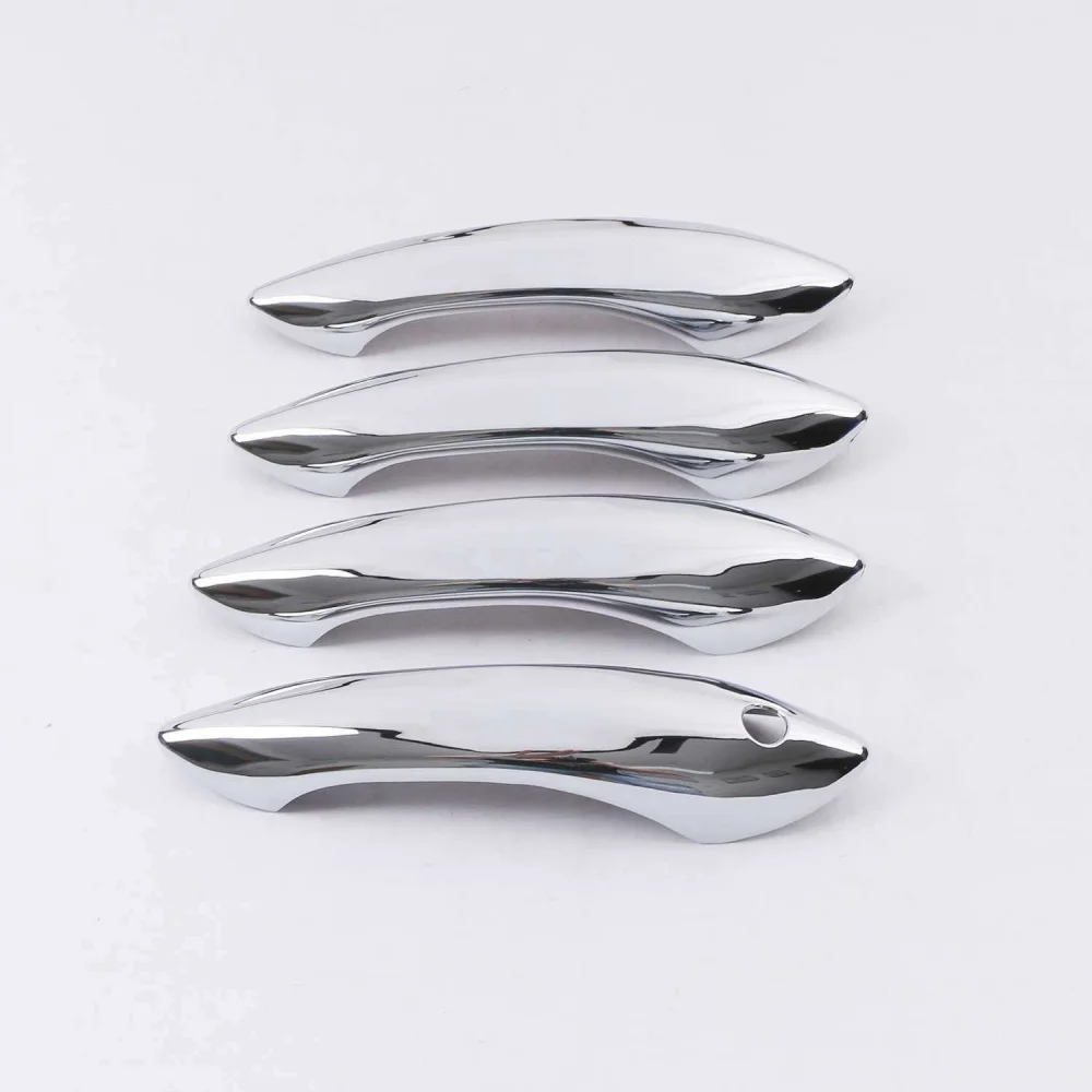 ترقية السيارة غطاء مقبض الباب لسيارات BMW 6 Series F06 F12 F13 2010-2019 ألياف الكربون Charred كروم أسود فضي اكسسوارات السيارات