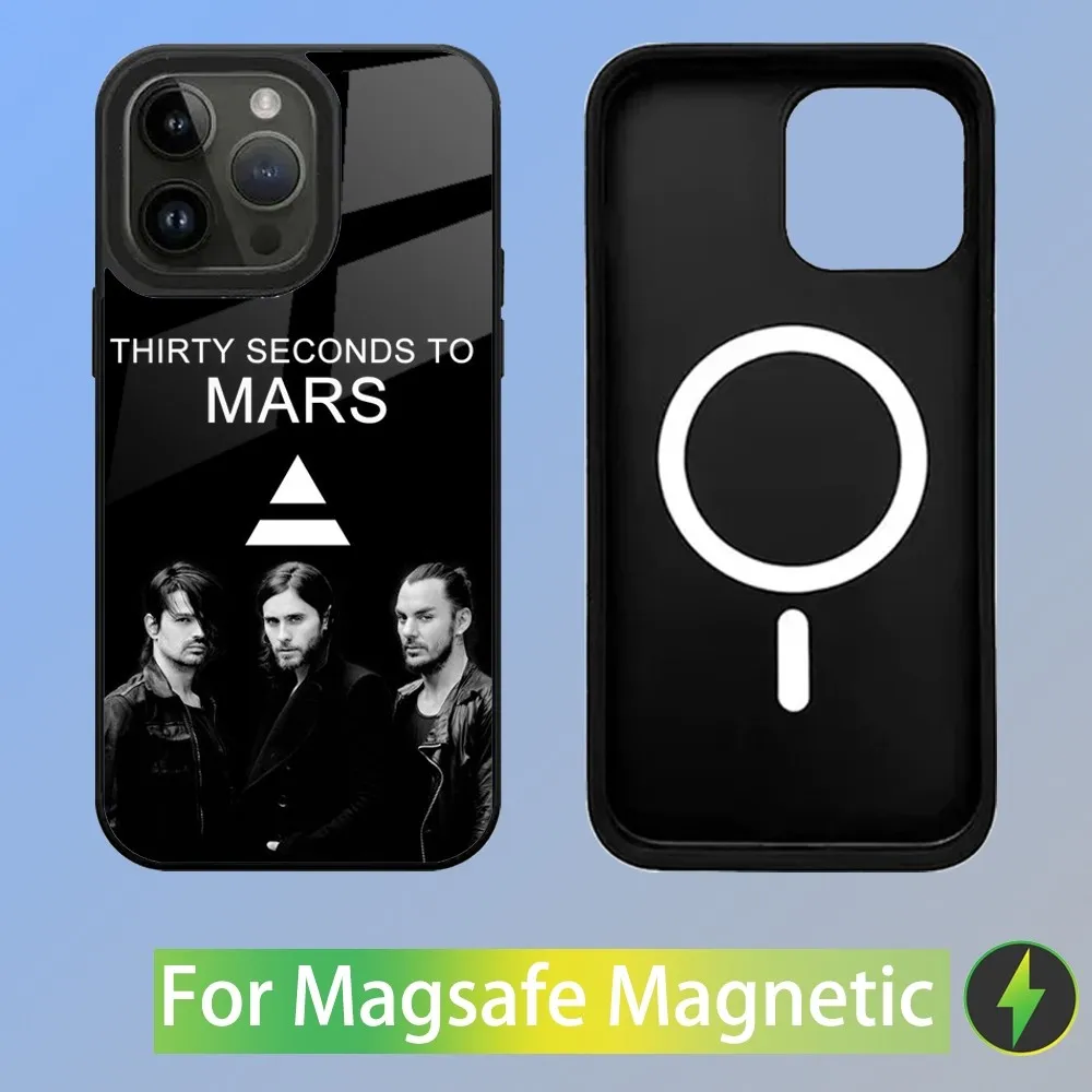 30 Second To Mars 30STM Phone Case For iPhone 15,14,13,12,11,Plus,Pro,Max Mini Magsafe Magnetic Wireless Charging