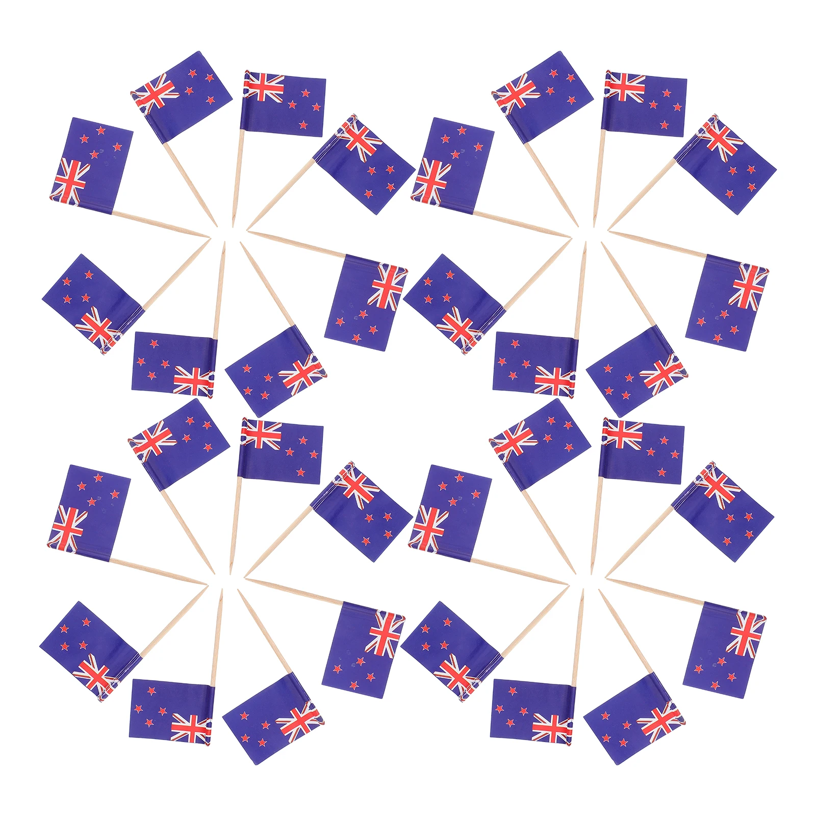 

50 Pcs Flag Decorative Toothpicks Cake Tasting Picks Fruit Platter Signs Party Accessories Mini Cupcake Flags Safe Materials