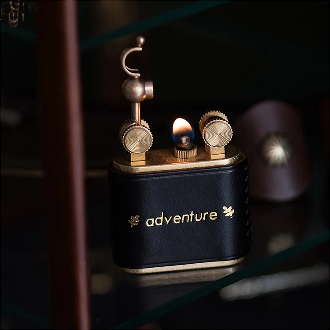 Customized vintage kerosene lighters,Nostalgic Old Fashioned Vintage Retro Kerosene Lighter by pure hand-stitched thread