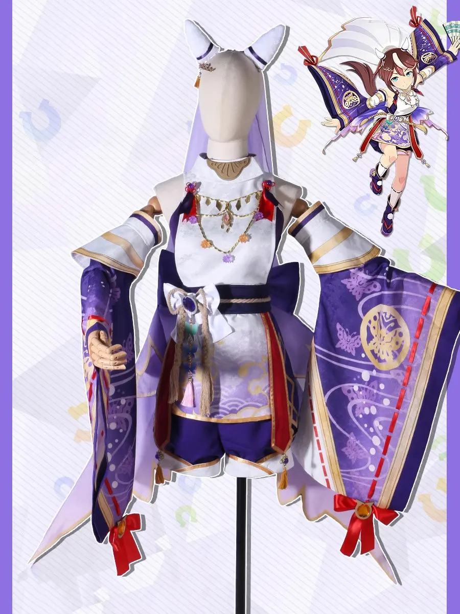 Game Pretty Derby Tokai Teio Cosplay Costume Cute Kimono Dress Party Suit Anime Clothing Halloween Carnival Uniform Custom Made