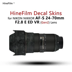 Hinefilm Skin for Nikon AFS 2470 F2.8 E Lens Sticker for AF-S Nikkor 24-70mm f/2.8E ED VR Lens Skin 24-70 f2.8E Lens Wrap Cover