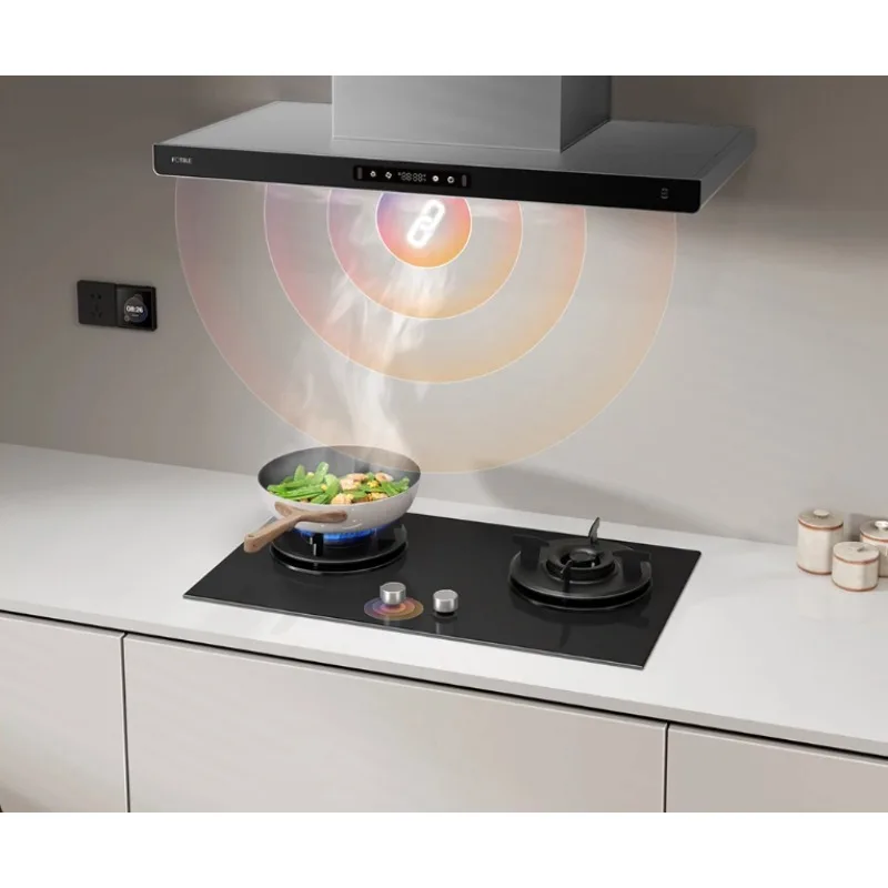 European top range hood, kitchen household large suction hood