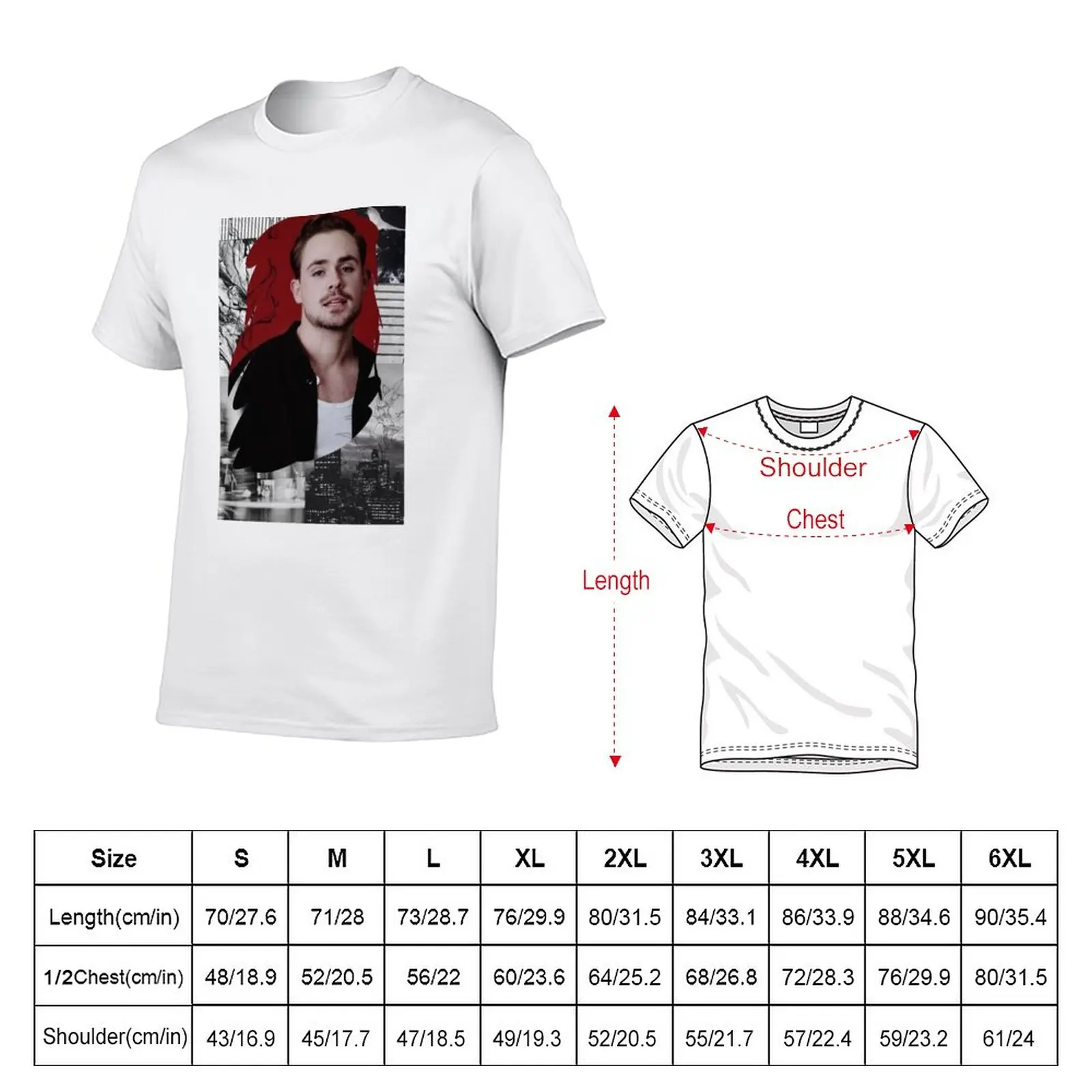 New Dacre Montgomery T-Shirt T-shirt for a boy plain t-shirt Anime t-shirt slim fit t shirts for men