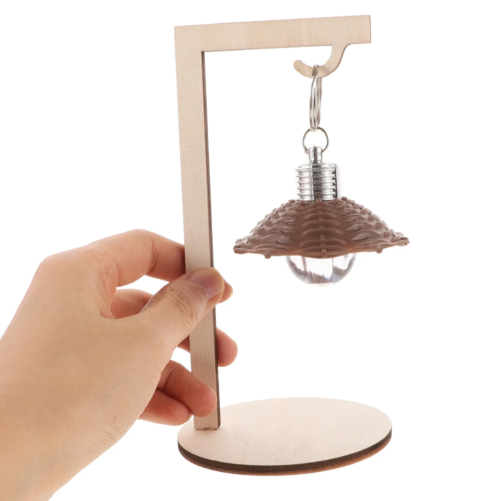 Creative DIY Wooden Puzzle Desk Lamp Kit Air Dry Clay Craft Handmade Night Light DIY Home Decor Wooden Desk Ornament Kit