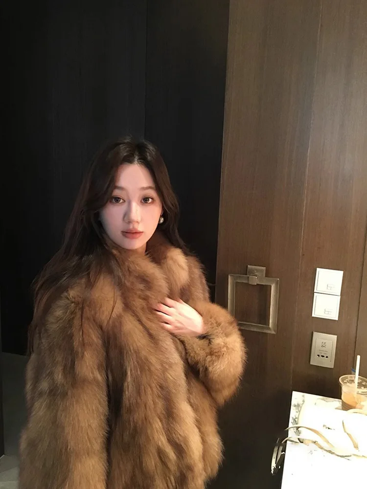 أنيقة أنيقة أفخم معطف الفرو فو ضئيلة رقيق الشتاء سترة لينة تيدي معطف أنيق دافئ عارضة ملابس خارجية جديدة معطف #1