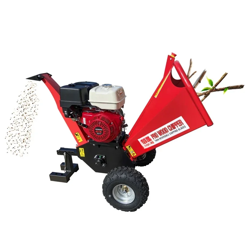 Branch crusher gasoline branch straw crusher diesel wood leaf  fruit  wood movable