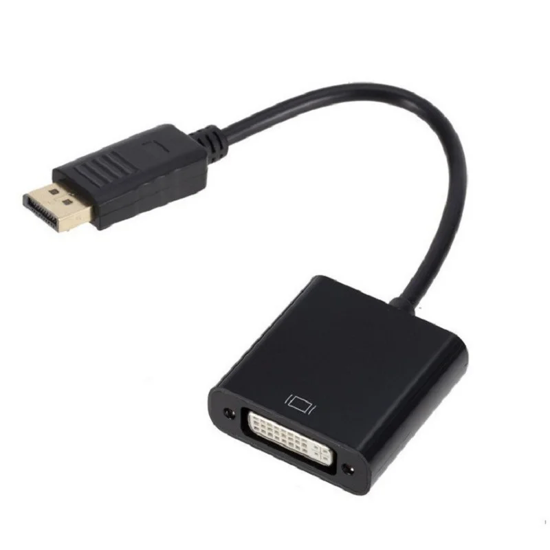 DP to DVI Cable Adapter Display Port DP to DVI Converter HD 1080p Male to Female For PC Laptop HDTV Monitor Projector