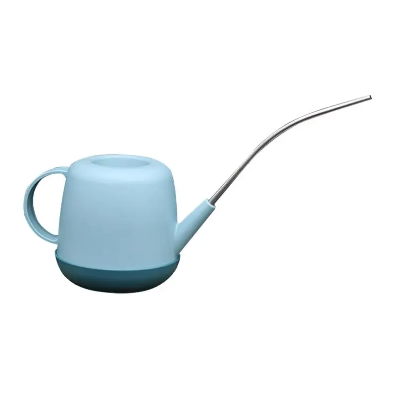 1L Watering Pot Metal Long Mouth Green Plant Watering Can Garden Water Can Colorful Watering Kettle Watering Gardening Tool