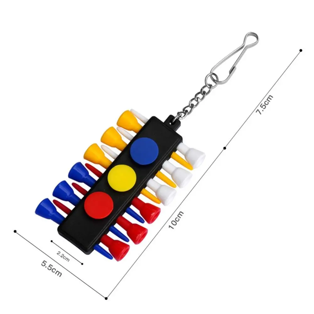 Porta t-shirt da Golf colorato nuovo regalo golfista 12 fori Golf Tee Organizer porta Tee da Golf in plastica