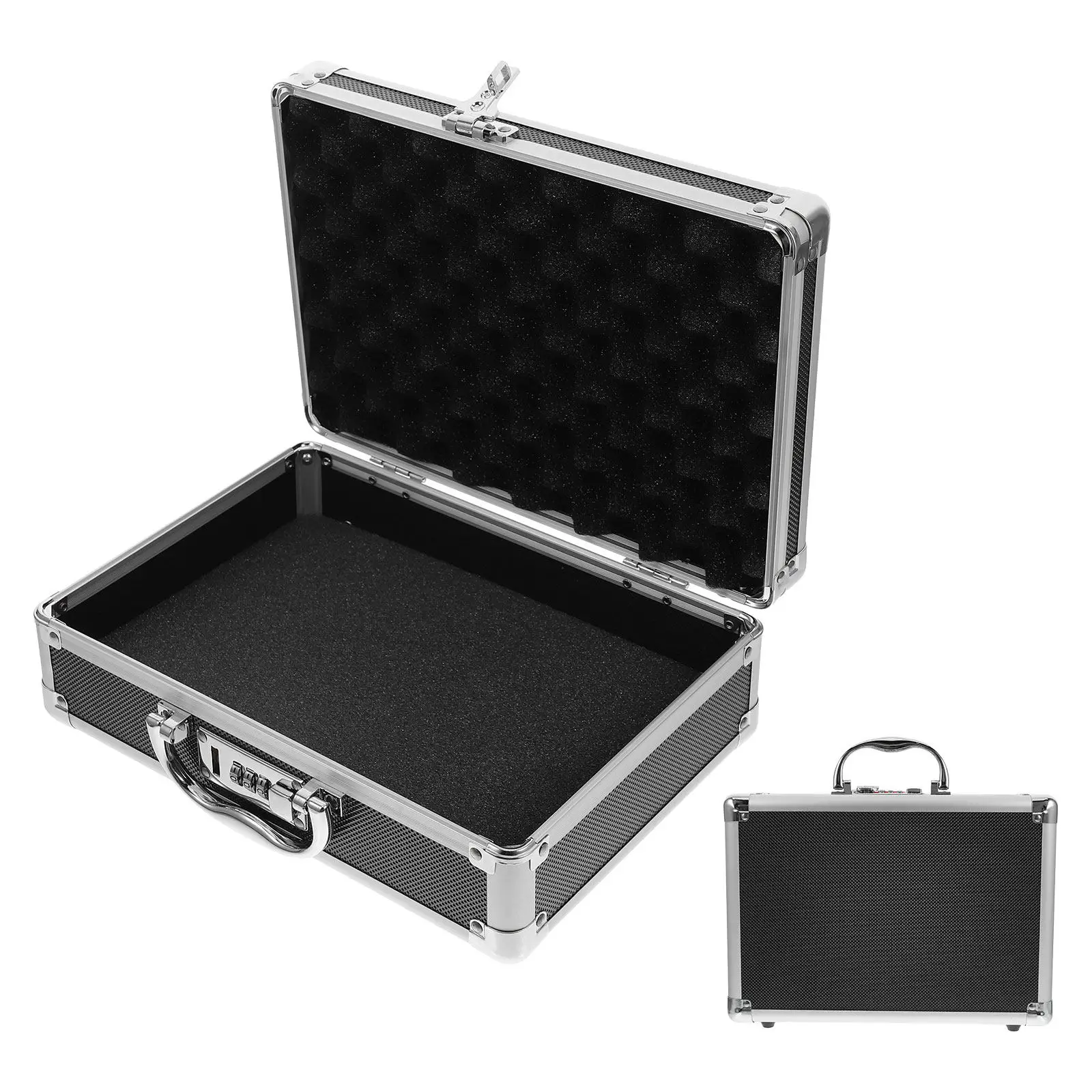 

Versatile Aluminum Alloy Carrying Case Hard Protective Storage Box for Tools Instruments Supplies Cosmetics Cameras