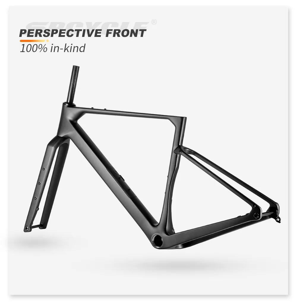 Spcycle G028 Carbon Gravel Bike Rahmen 700x57C UDH-Schaltauge Vollständig interne Kabelführung Gravel Fahrrad Carbon Rahmenset – Detail 11