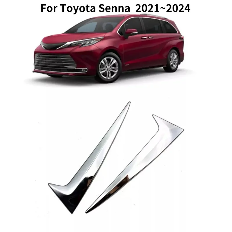 

Для Toyota Senna 2021 ~ 2024 ABS гальваническое треугольное заднее окно, специальный задний спойлер, аксессуары для украшения автомобиля