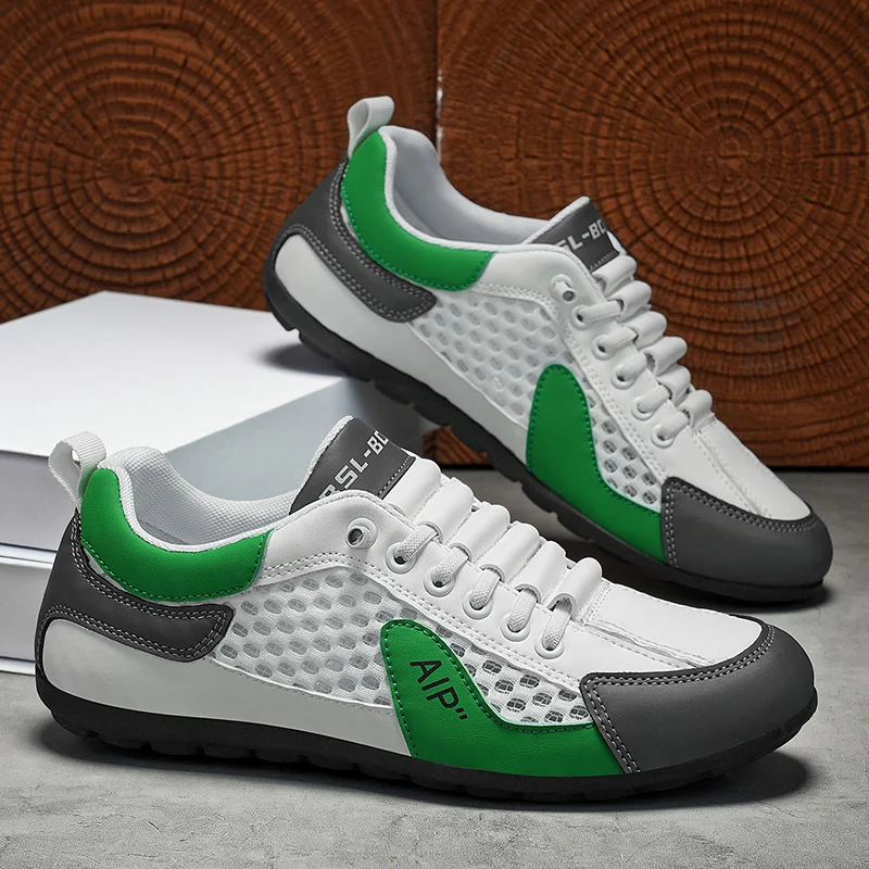 

Hot Sale Men's Summer Sneakers Breathable Mesh Slip-on Casual Shoes Man Flat Shoes Comfortable Lightweight Sports Shoes For Men