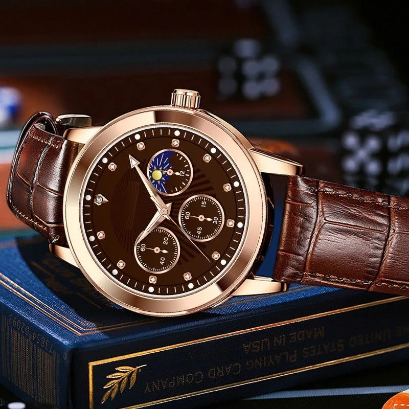 New Business Golden Warrior Light Luxury Versatile Trendy Fashion Elegant Luxury Quartz Watch Men's Watch