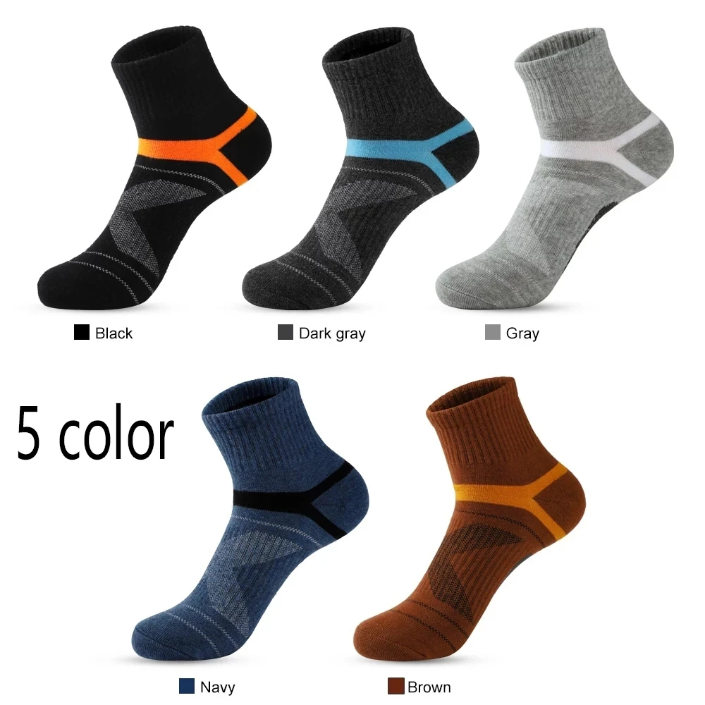 3 Pairs High Quality Men\'s Socks Black Sports Socks Casual Soft Running Summer Absorb Sweat Breathable Male Sock Sokken