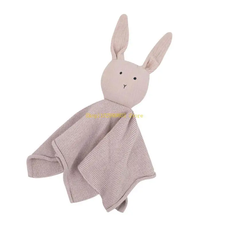 تهدئة استرضاء منشفة النوم دمية بطانية قطن المعزي بطانية الأمن لطيف أرنب نمط تكبب لعبة النوم لعبة J0MF