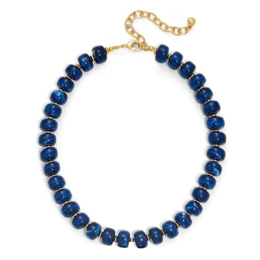 

LILIEandWHITE Resin Chunky Beaded Necklace for Women Minimalistic Modern Statement Necklace Jewelry Accessories