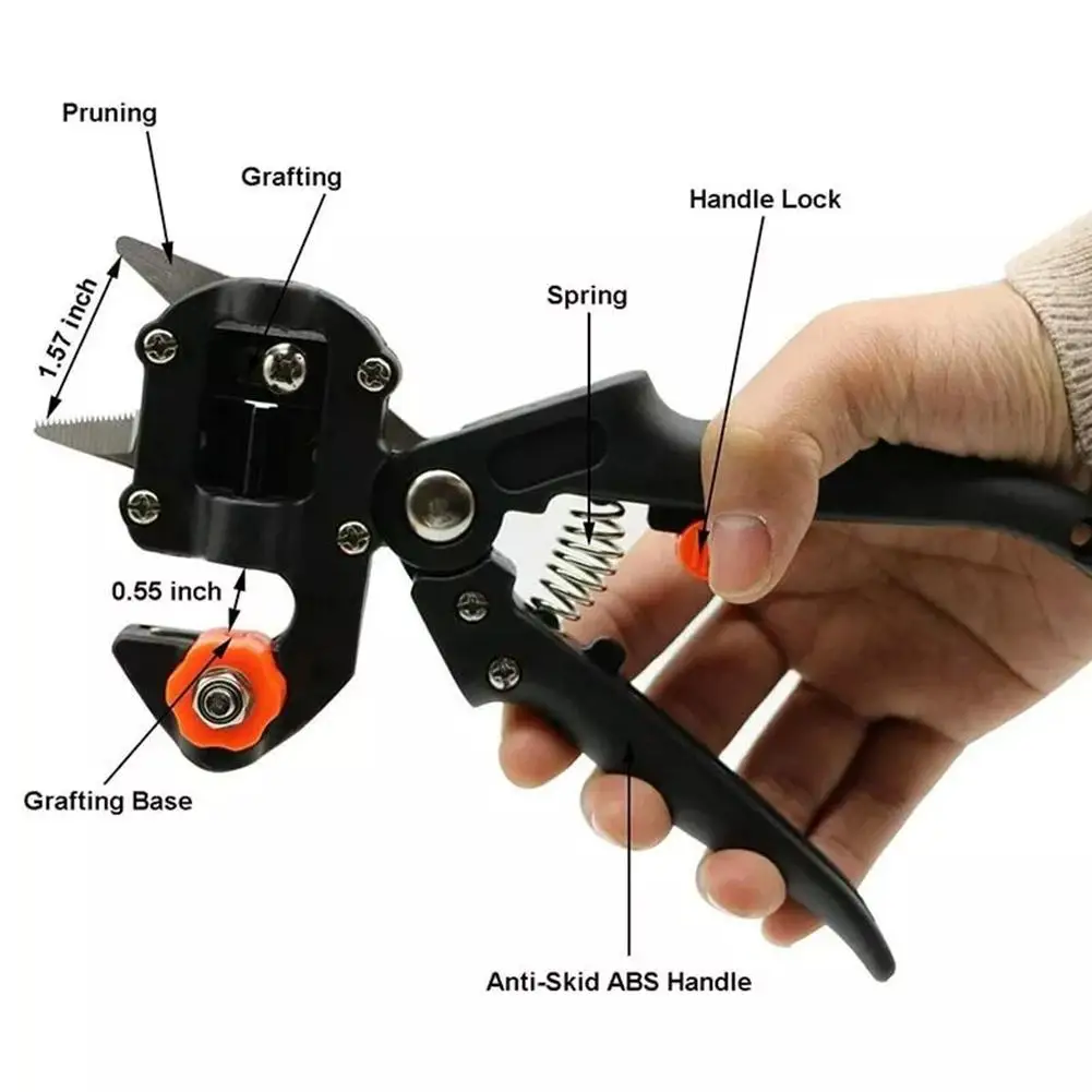 Imagem -03 - Frutas Enxertia Máquina Ferramentas de Jardim Agricultura Profissional Tesoura de Poda Tesoura Faca de Corte Ferramenta de Mão