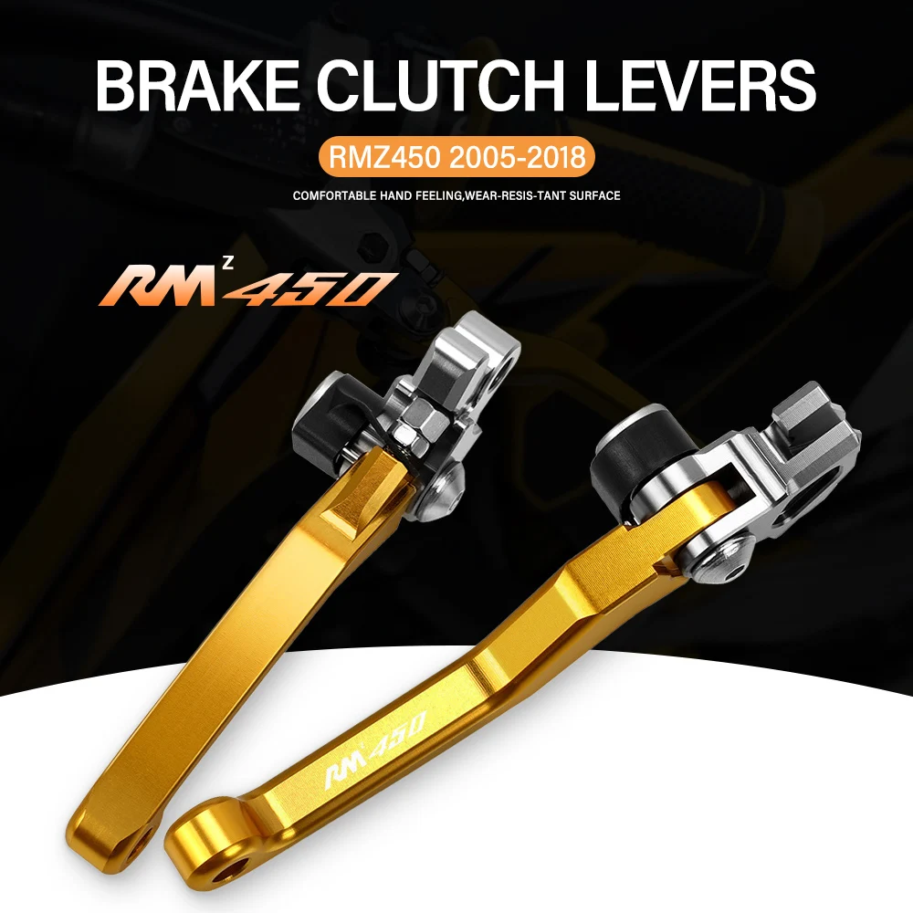 

Pivot Brake Clutch Levers For SUZUKI RMZ450 2005-2018 2017 2016 Motorcycle Accessories Dirt Pit Bike Brakes Handles Lever