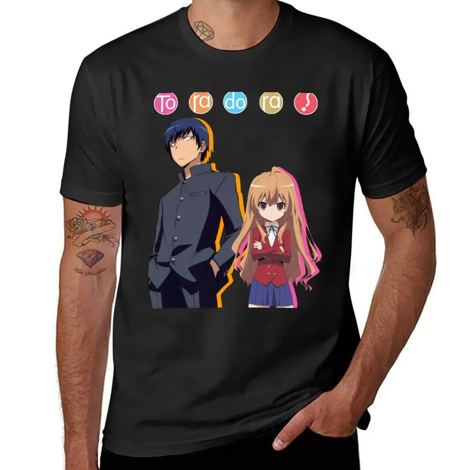 Toradora!/ Tiger X Dragon - English Version T-Shirt oversizeds custom t shirt funny gifts heavyweights clothes for men