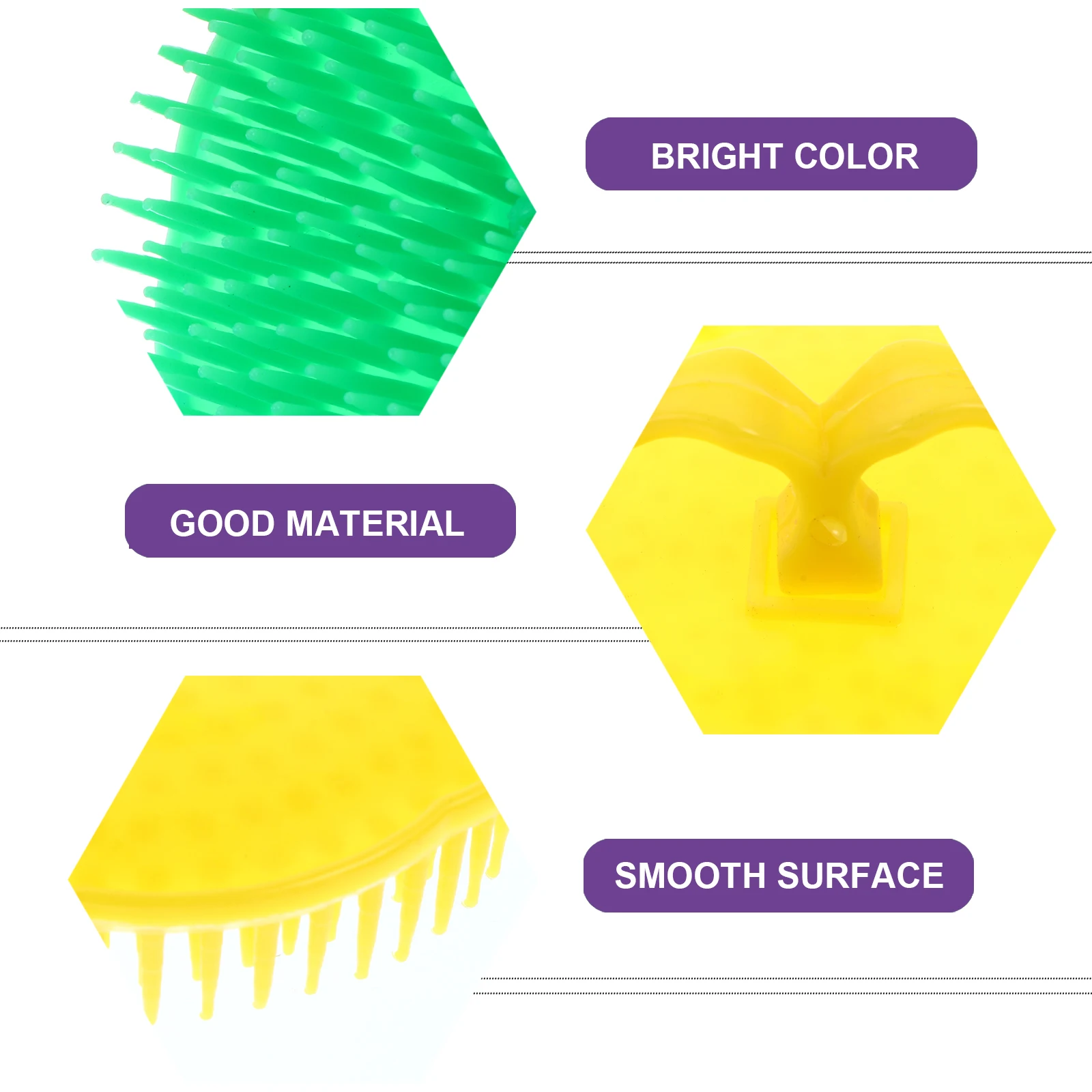 

12pcs Shampoo Brush Scalp Massager Wash Comb Ergonomic Lightweight Travel Anti Dandruff Combs Durable Massage Soft Gentle Non