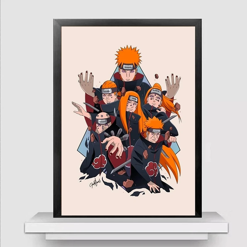 Japanese Anime Character Uchiha Ltachi Naruto Sasuke Canvas Painting Art Poster Print Mural Picture Wall Aesthetic Decoration