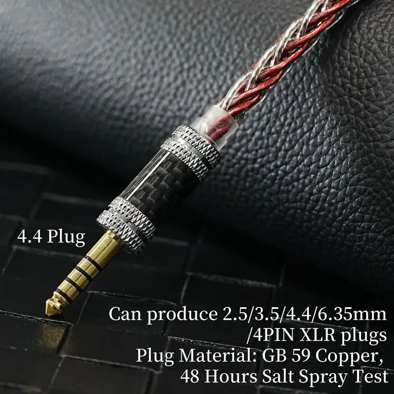 ZiSin-305 8-Core HIFI Earphone Upgrade Cable With 3.5/2.5/4.4mm MMCX/QDC/TFZ 0.78 2Pin For  HEXA KATO Monarch IE500 400