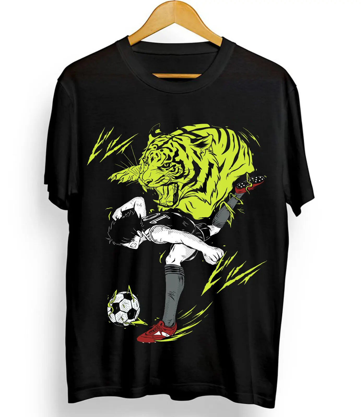 Kojiro Hyuga T-shirt Kapitein Tsubasa Anime Voetbal Manga Mark Landers Jou