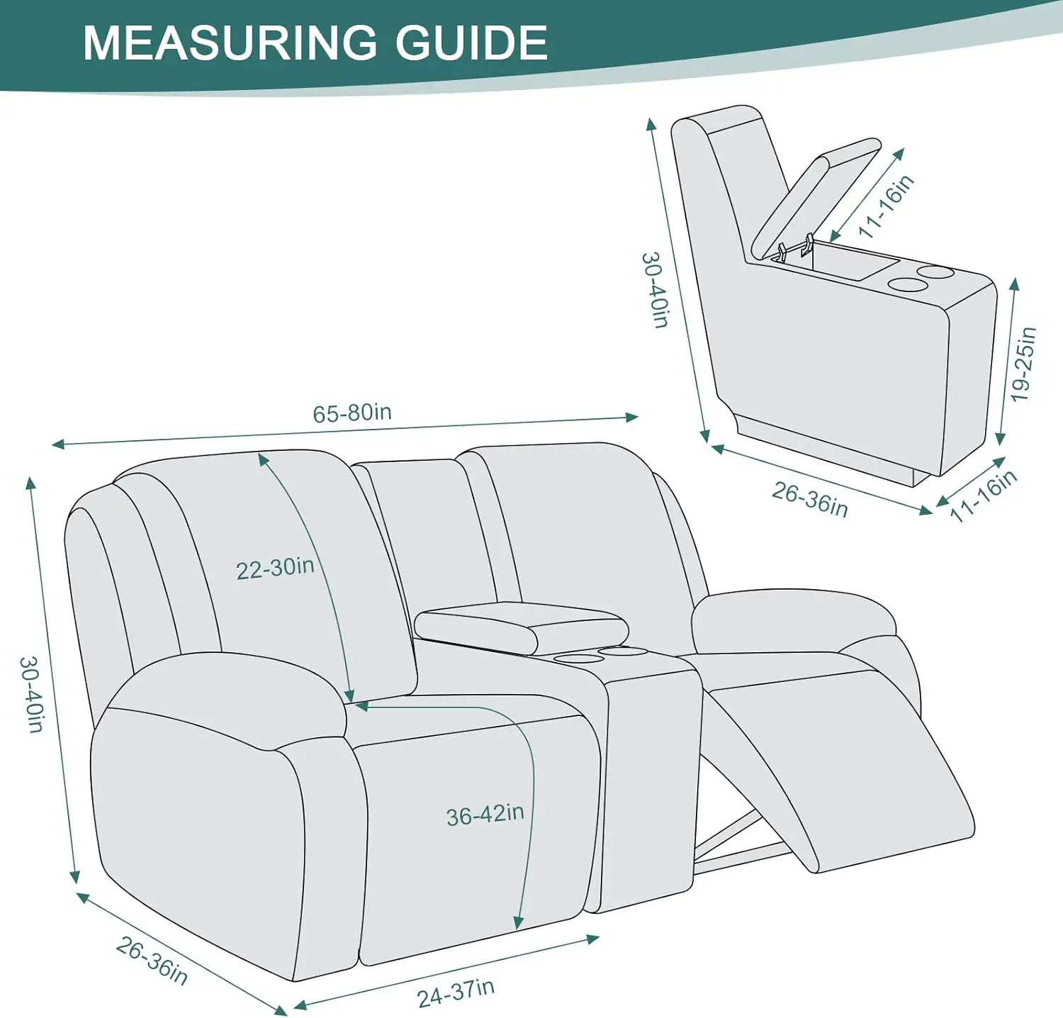 2 Seater Water Repellent Recliner Sofa Cover Leaves Jacquard Relax Lazy Boy Chair Covers Armchair Slipover Couch Protector