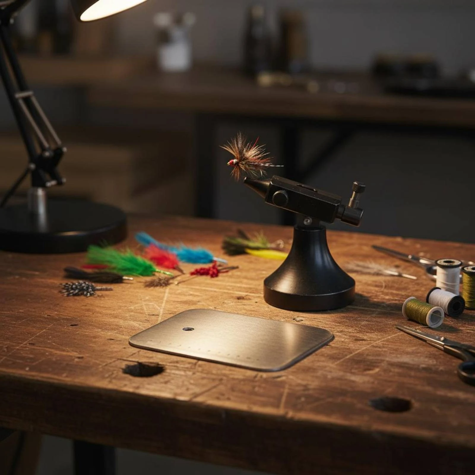 Fly Tying Base Plate Mounting Hole Fly Tying Vise Base Desktop Vise Stand Rectangular Workshop Hardware Flat