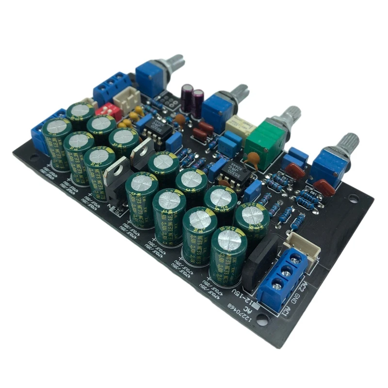 JRC5532 OP AMP Preamp Amplifier Tone Board Treble Mid Bass Volume Control Tone Preamplifier For Speaker Amplifiers